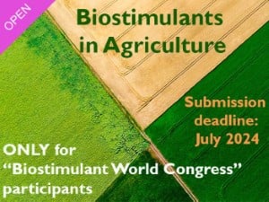 Biostimulants in Agriculture Submission Deadline: July 2024